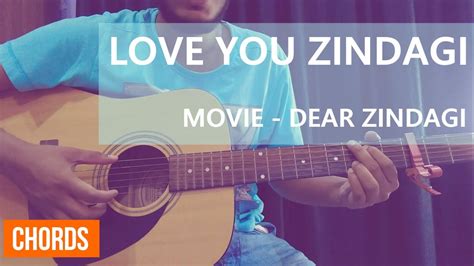 love you zindagi guitar chord lesson - dear zindagi - YouTube