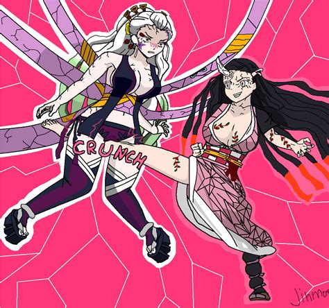 Nezuko VS Daki by Jinmere on DeviantArt