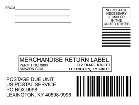 Return Mailing Label