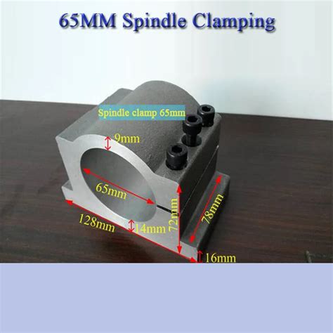 high quality 65mm Diameters spindle clamp on CNC Router, spindle motor mount bracket, clamps for ...