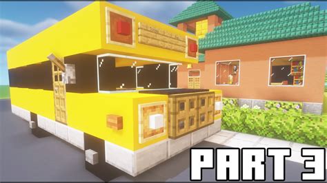 Minecraft Tutorial: How To Make A School Bus "Small School Part 3" - YouTube