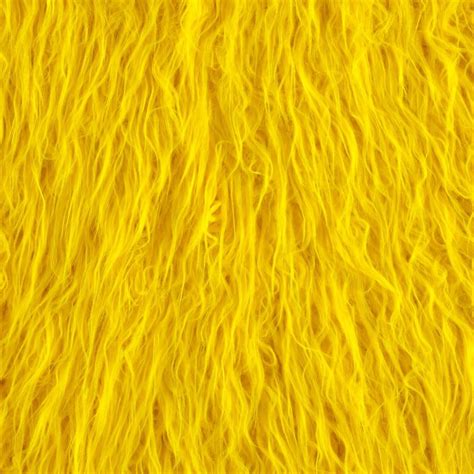 Faux Fur Lofty Mongolian Fur Yellow (With images) | Fur background ...