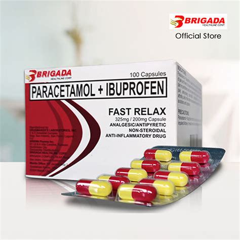 Fast Relax Paracetamol + Ibuprofen Box of 100's | Lazada PH