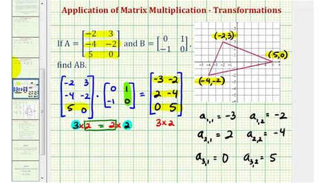 Matrix Transformation Examples