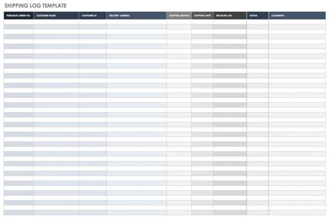 Shipping List Template | Template Business Format