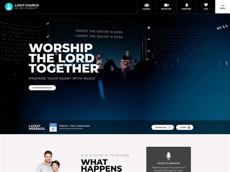 Church Website Design by John on Dribbble