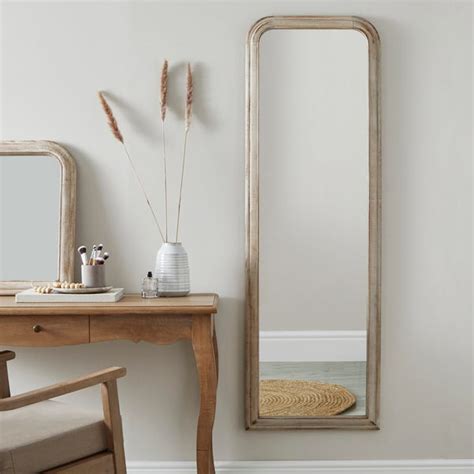 Churchgate Oak Effect Rectangle Full Length Wall Mirror | Dunelm