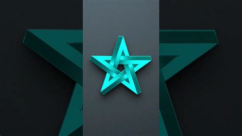 3D Start Logo Design Tutorial in Adobe illustrator - @infographie