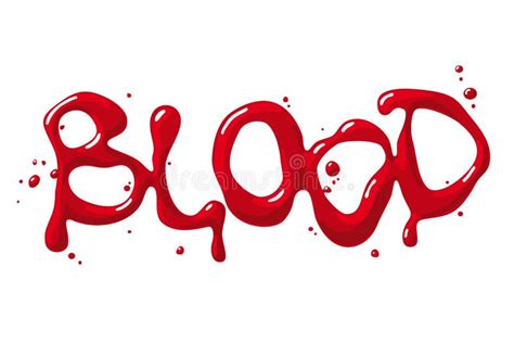 Blood Word Stock Vector - Image: 46731754