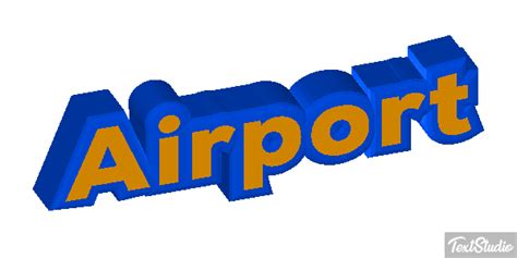 Airport Word Animated GIF Logo Designs