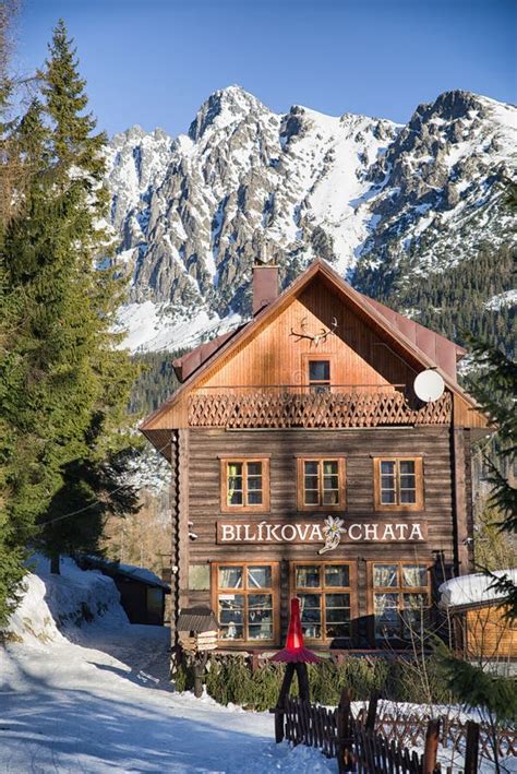 Bilikova Chata Mountain Chalet In High Tatras, Slovakia Editorial Photography - Image of ...