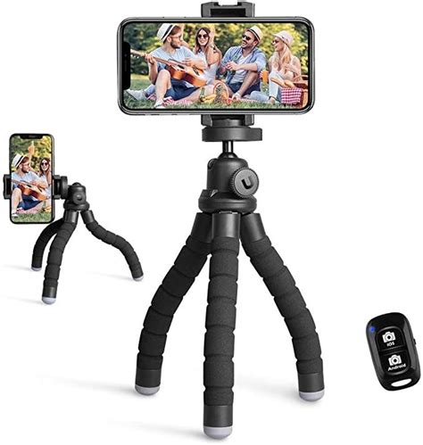 Amazon.com: UBeesize Phone Tripod, Portable and Flexible Tripod with Wireless Remote and ...