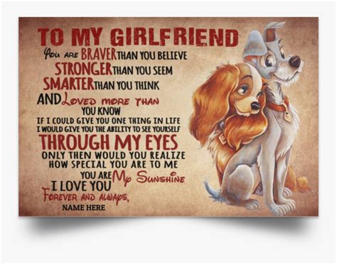 Lady And The Tramp Quote Poster, HD Png Download , Transparent Png ...