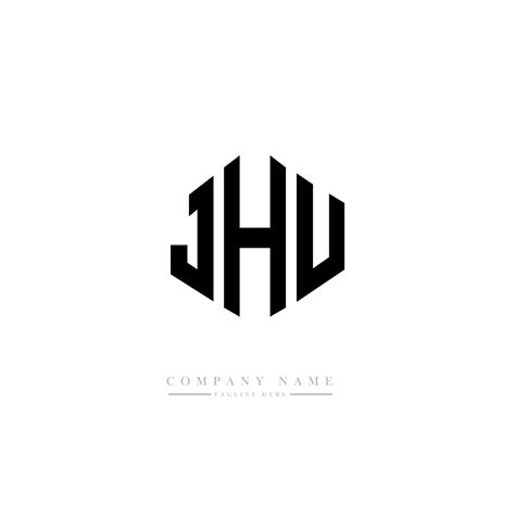 JHU letter logo design with polygon shape. JHU polygon and cube shape logo design. JHU hexagon ...