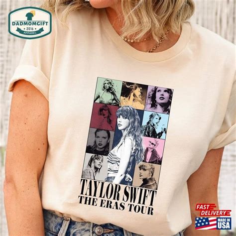 Vintage Taylor Swift Shirt The Eras Tour Merch 2023 Sweatshirt Unisex - DadMomGift