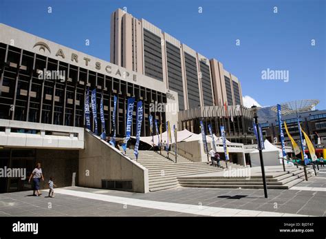 Artscape Theatre Centre adjoining the Cape Town Civic Centre building in the city centre ...