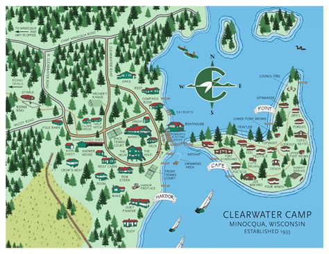 Location Clearwater Camp for Girls | Minocqua, Wisconsin Summer Camp