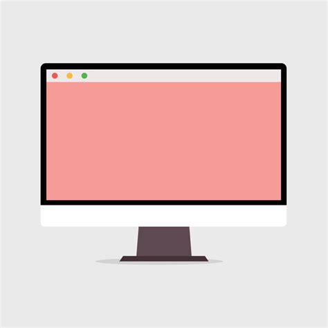 Colorful desktop computer monitor empty screen 10456572 Vector Art at Vecteezy