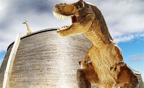 Life-Sized Noah’s Ark Attraction Opens In Kentucky Featuring Dinosaurs | Creation museum, Noah s ...