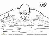Printable Swimming Coloring Pages sketch template