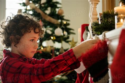 Christmas stockings hanging chimney | Free Photo - rawpixel