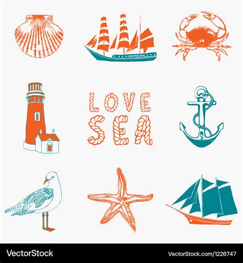 Marine background Royalty Free Vector Image - VectorStock