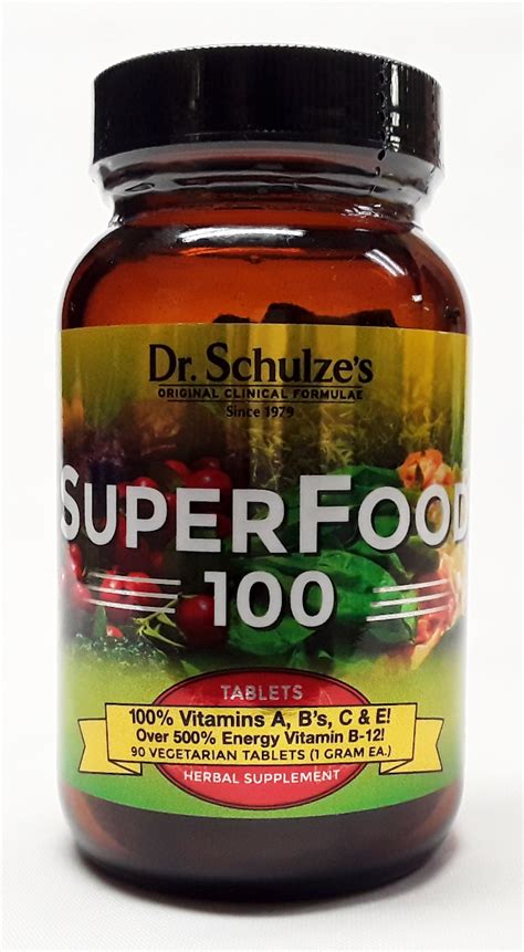 Dr. Schulze's SUPERFOOD 100, 90 TABS - One Stoppe Shoppe...