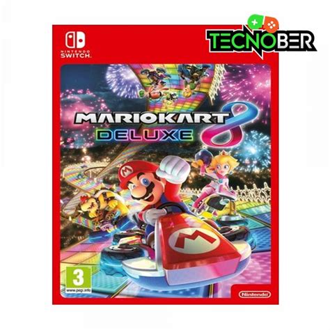 Mario Kart 8 Deluxe (Nintendo Switch) Codigo Canjeable eShop USA – TECNOBER