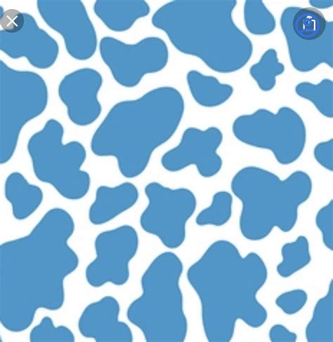 Blue Cow Print Background