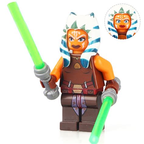 Minifigure Ahsoka Tano Star Wars Building Lego compatible Blocks Toys