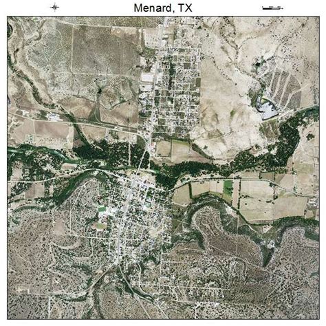 Aerial Photography Map of Menard, TX Texas