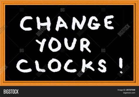 Reminder Change Clock Image & Photo (Free Trial) | Bigstock