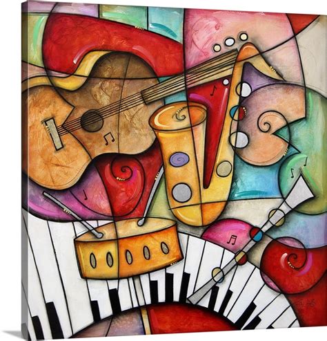 Jazz Makers I (Sax) | Jazz painting, Music canvas, Music painting