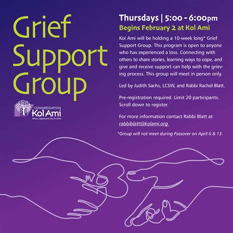 Grief Support Group - Event - Congregation Kol Ami