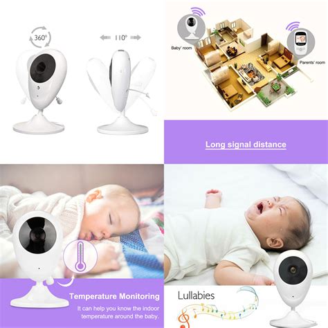 Wireless IP Camera 2.4 Inch Monitor 960P WiFi Security Cam Security ...