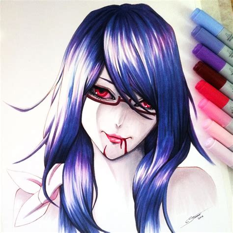 Rize Kamishiro - Copic Marker Drawing by LethalChris on DeviantArt