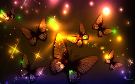 Neon Butterfly Desktop Wallpaper - WallpaperSafari