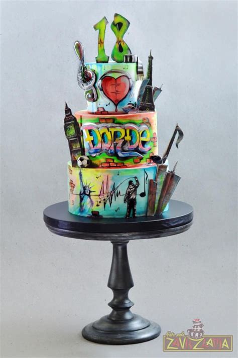 Graffiti Cake | Birthday cake kids, Kids cake, Artist cake