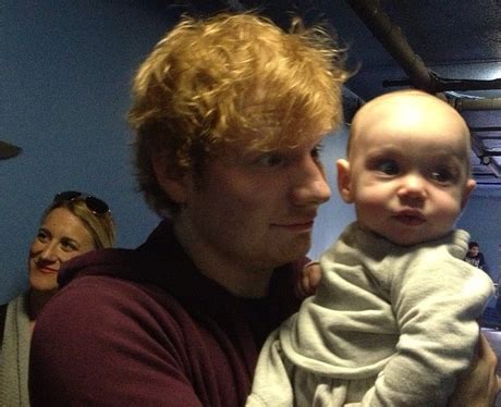 When he started to get broody after posing with this baby. - 22 Ed Sheeran Pictures... - Capital