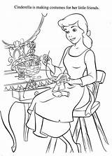 Cinderella In Rags Coloring Page sketch template