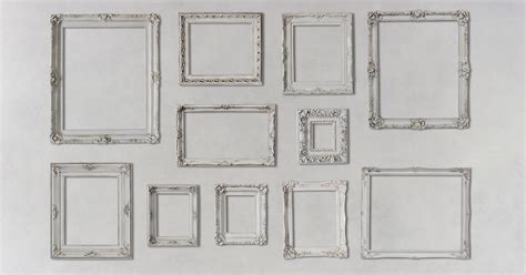 White on White Gallery Wall & Frames