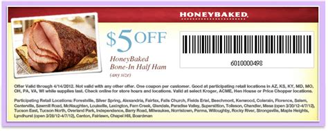 Printable Coupons: Honey Baked Ham Printable Coupons