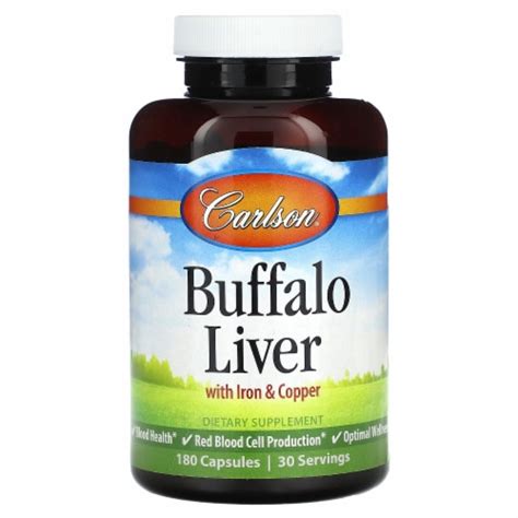 Carlson Buffalo Liver Supplements, 180 ct - QFC