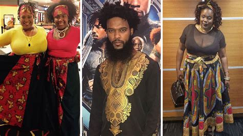 'Black Panther' premiere fashion: Fans' dazzling African-inspired ...