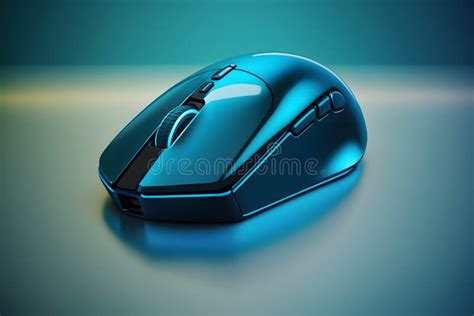 Futuristic Custom PC Mouse Concept with Glowing Blue Tones. Neural ...