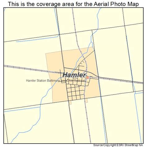 Aerial Photography Map of Hamler, OH Ohio