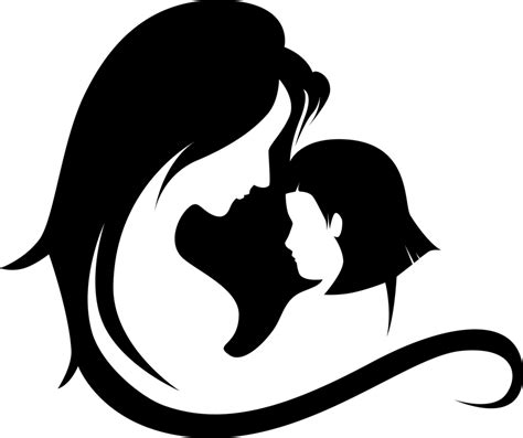 Mother And Daughter Silhouette Images at GetDrawings | Free download