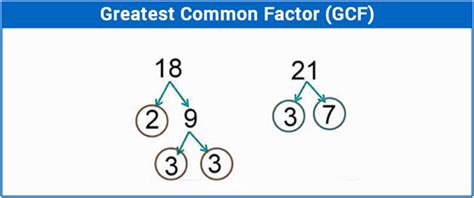 Greatest Common Factor (GCF) - Definition, Procedure, Examples