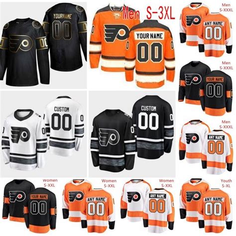 2020 Custom Philadelphia Flyers #13 Kevin Hayes Jersey Any Number Name Men Women Youth Kid White ...