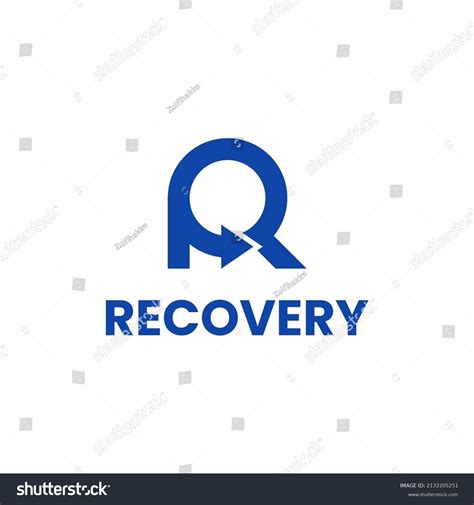 Letter R Recovery Logo Design Vector Stock Vector (Royalty Free ...